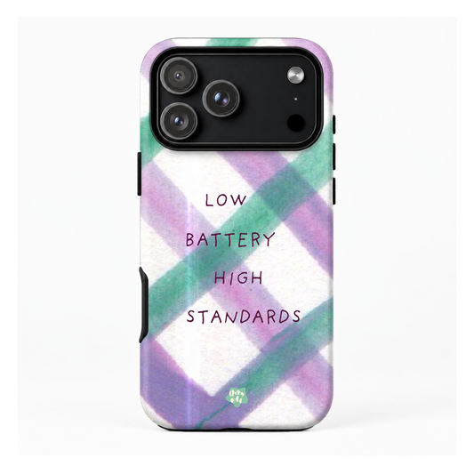 Low Battery, High Standard Phone Case