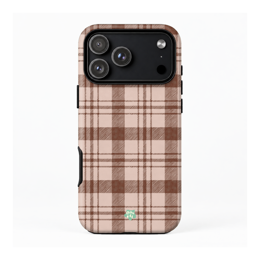 Latte Plaid Phone Case