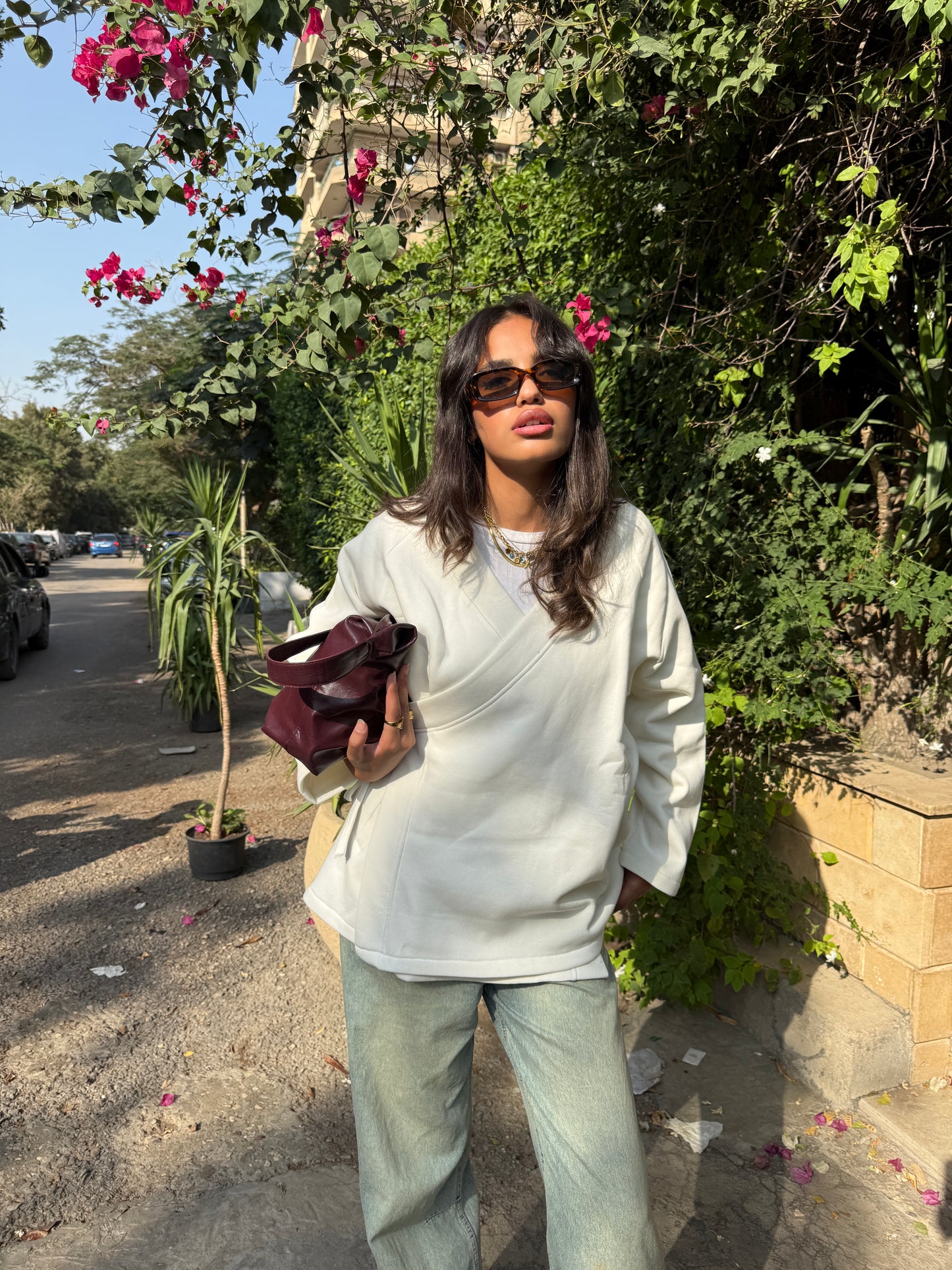 Bow Jacket in Off White