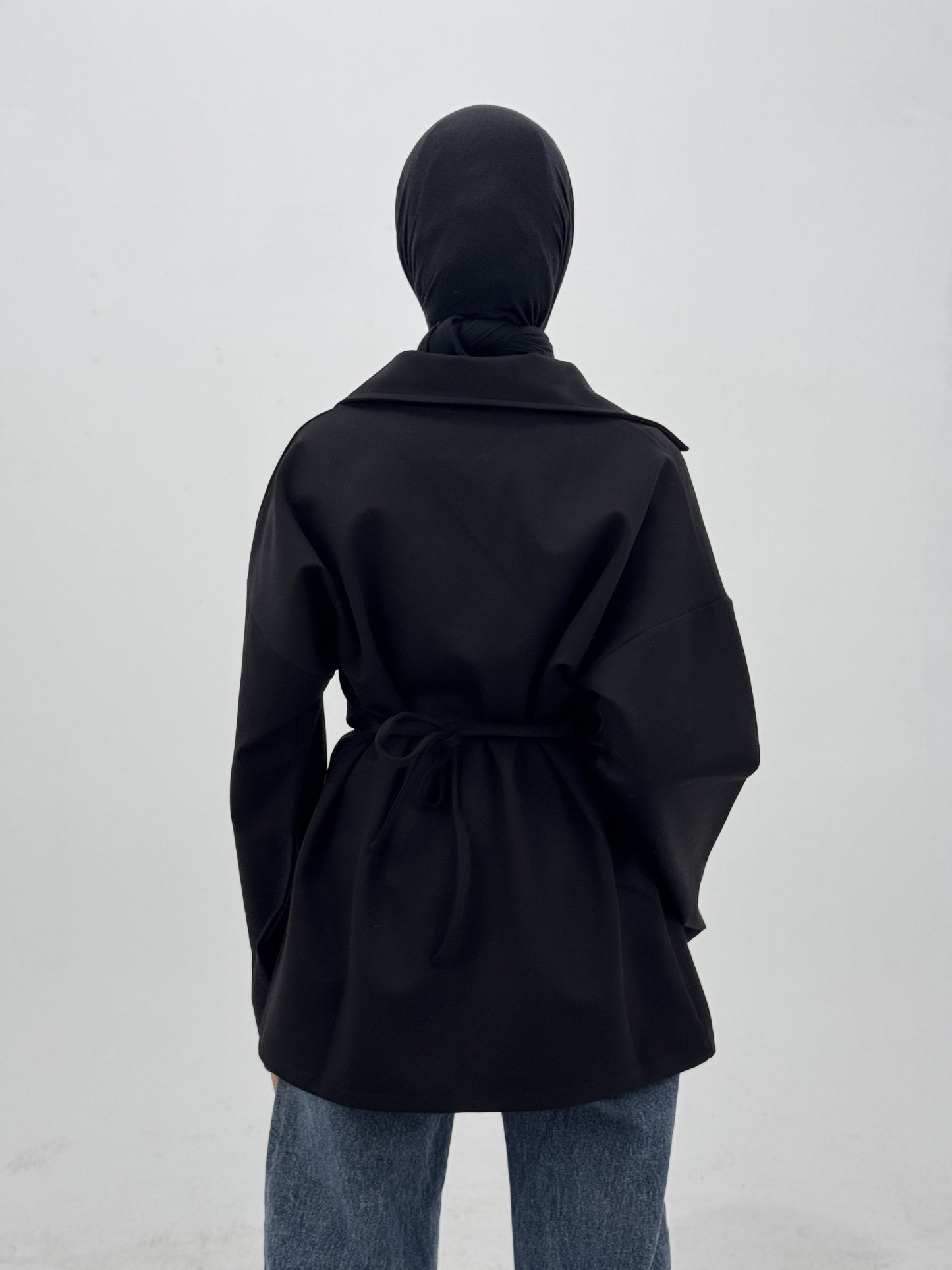 Double Zipper Jacket in Black