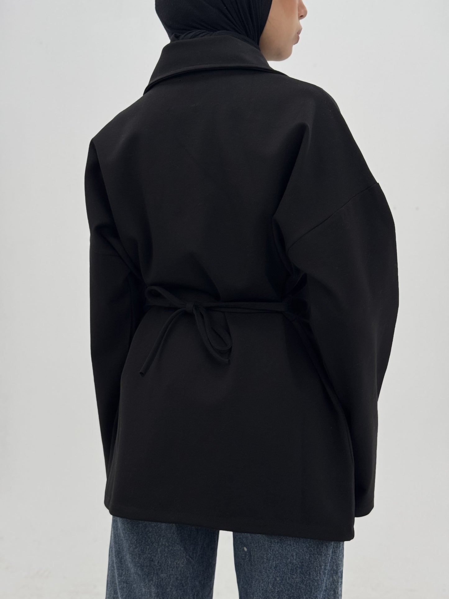 Double Zipper Jacket in Black