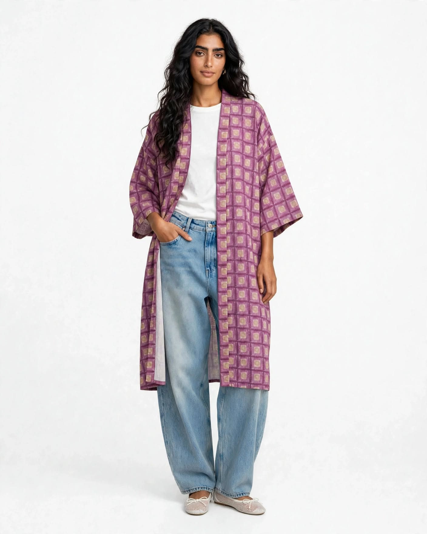 Pink Cactus Kimono