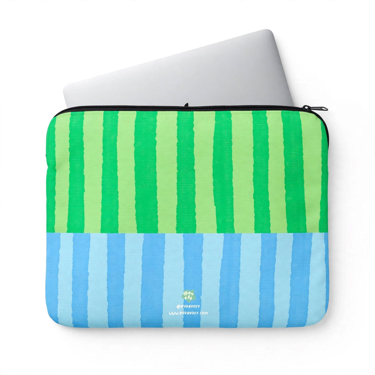 Half & Half Laptop Sleeve - Blue