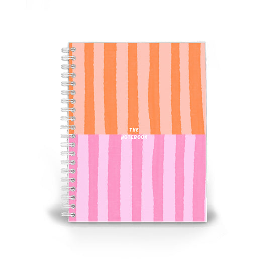 Half & Half Notebook - Pink