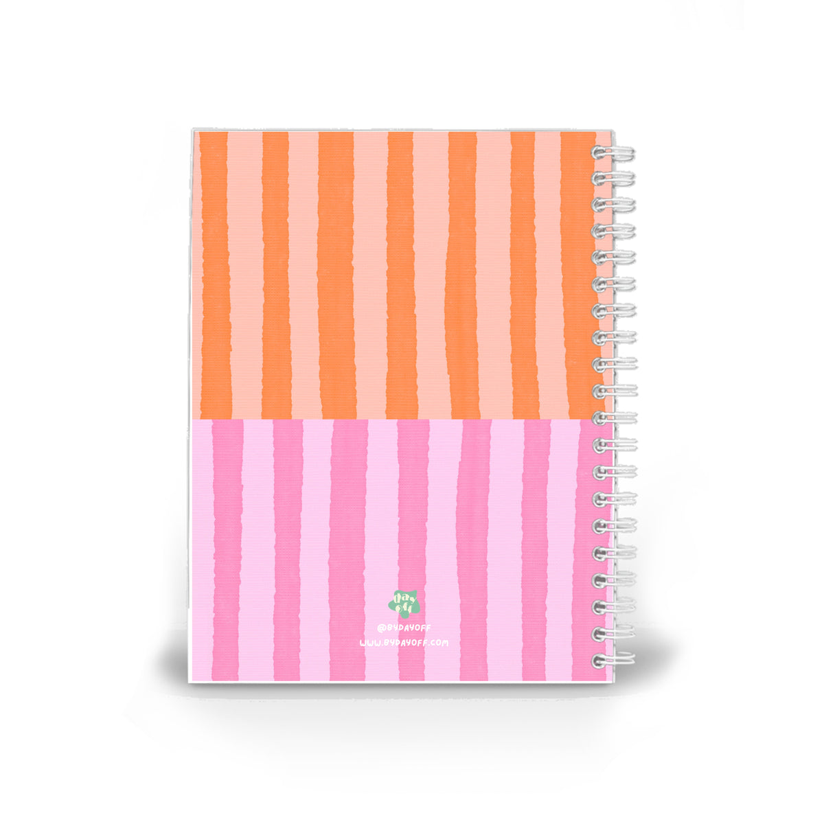 Half & Half Notebook - Pink