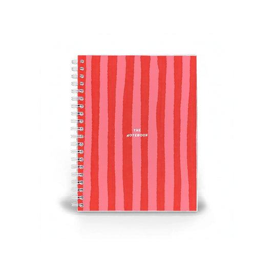 Loud Stripe Notebook - Red