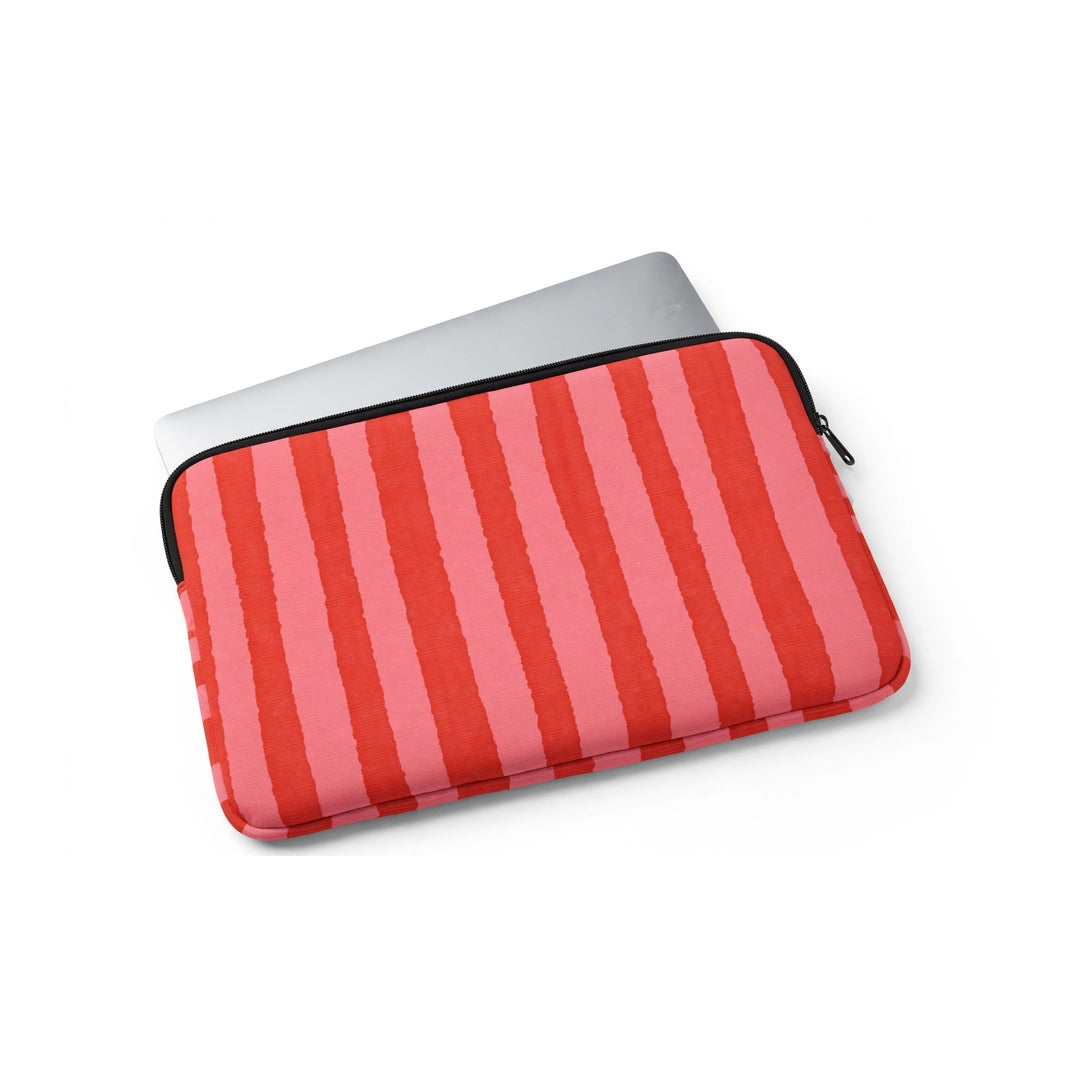 Loud Striped Laptop Sleeve - Red