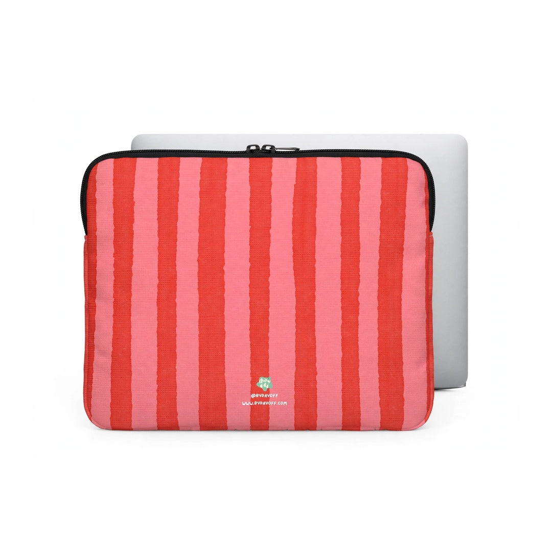 Loud Striped Laptop Sleeve - Red