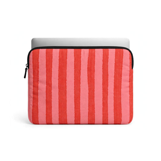 Loud Striped Laptop Sleeve - Red